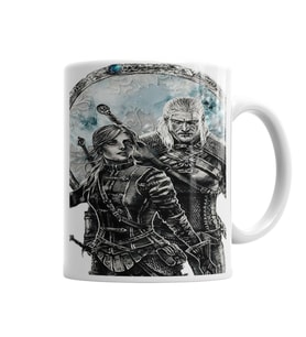 Geralt e Cirilla Kupa Bardak Porselen