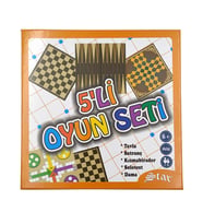 Star 5'li Oyun Seti ( Tavla & Satranç & Kızmabirader & Solotest & Dama)
