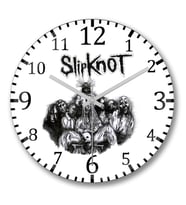 Slipknot Duvar Saati Bombeli Gercek Cam