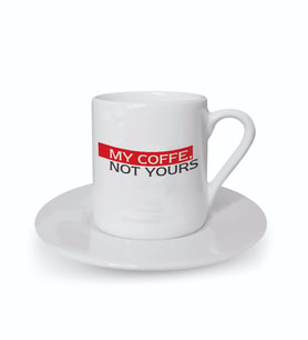 Kişiye Özel My Coffe Tasarımlı Türk Kahvesi Fincanı