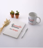 Anestezi Uzmanı Beyaz Defter Kalem İsimli Kupa Seti