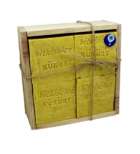 Bitkiselce El Yapımı Kükürt Sabunu 950 gr. 8 kalıp sabun