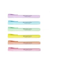 Faber Castell 38 Texliner Pastel 6'lı Kalem (Karışık)