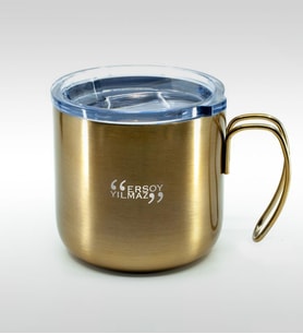 BK Gift Kişiye Özel 5314 Gold Çelik Termos Kupa 350ml
