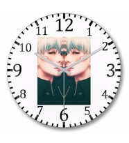 Bts Wonho Duvar Saati Bombeli Gercek Cam