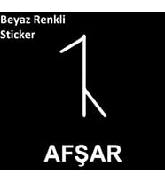 Avşar Afşar Sembolu Sticker Araç Araba Yapıştırma