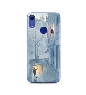 Serenat Tasarımlı Süper Şeffaf Silikon Telefon Kılıfı Huawei Honor 8A