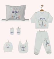 Pia Baby Gl 1942-08 İsme Özel Yastık Zıbın Set