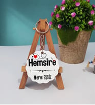 Hemşire Ahşap Anahtarlık