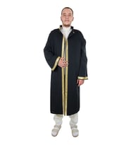İmam Cübbesi - Namaz Cübbesi - Erkek Namaz Elbisesi 2 (Siyah)