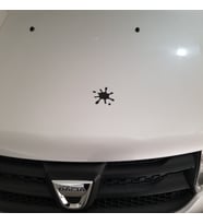 5 adet Kaputtaki taş izleri için sticker yapıştırma