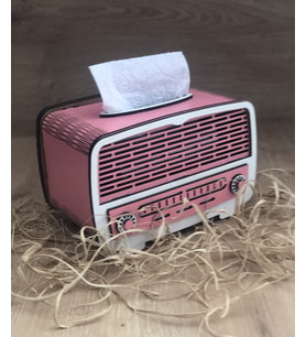 Ahşap Nostaji Radyo Peçetelik