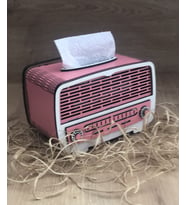 Ahşap Nostaji Radyo Peçetelik