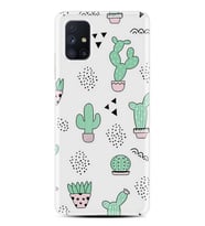 Kılıfland Samsung Galaxy M51 Kılıf Silikon Resimli Kapak Cactus Pattern Stok 901
