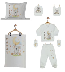 Pia Baby Gl 1911-06 İsme Özel Yastık Battaniye Zıbın Set