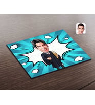 BK Gift Kişiye Özel Erkek Avukat Karikatürlü Ahşap Puzzle-1