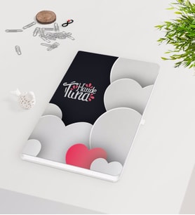 BK Gift Kişiye Özel Sevgililer Günü Beyaz Defter-132