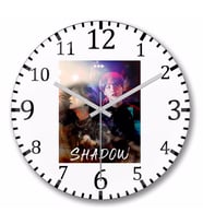 BTS Suga Shadow Duvar Saati Bombeli Gercek Cam