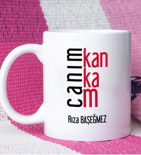 Kankaya Canım Kankam Tasarımlı Arkadaşa Kişiye Özel Kanka Kupa Bardak