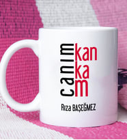 Kankaya Canım Kankam Tasarımlı Arkadaşa Kişiye Özel Kanka Kupa Bardak