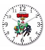 Leon Spike and Crow  Brawl Stars  Duvar Saati Bombeli Gercek Cam