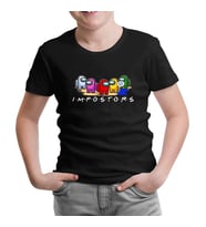 Among Us Impostors II Siyah Çocuk Tshirt