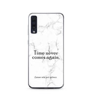 Samsung A50 Beyaz Mermer Söz Tasarımlı Telefon Kılıfı