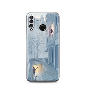 Serenat Tasarımlı Süper Şeffaf Silikon Telefon Kılıfı Huawei P30 Lite 