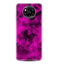 Kılıfland Xiaomi Poco X3 Kılıf Silikon Resimli Kapak Paint Pink Stok 1181