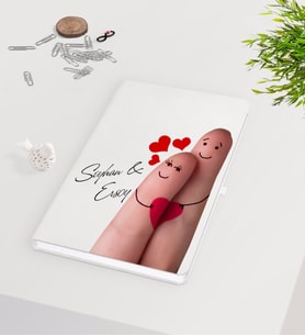 BK Gift Kişiye Özel Sevgililer Günü Beyaz Defter-80