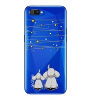 Filler Tasarımlı Süper Şeffaf Silikon Telefon Kılıfı Oppo Realmi C2