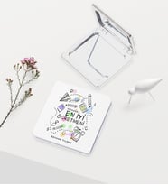 BK Gift Kişiye Özel Dünyanın En İyi Öğretmeni Temalı Deri Ayna - 8