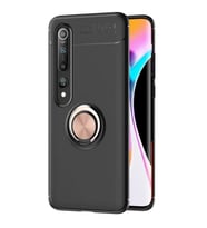 Microsonic Xiaomi Mi 10 Pro Kılıf Kickstand Ring Holder Siyah Rose
