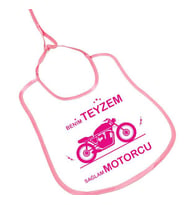 Kişiye Özel Resimli Bebek Önlükleri(Mavi - Pembe) (Pembe)