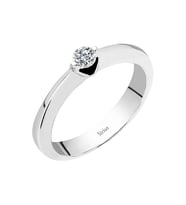 Sirius F Renk 0,13 Karat Pırlanta Tektaş Yüzük 0702R0022