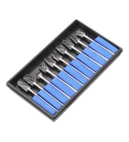 Schulzz Tungsten Ahşap Oyma 10 Adet Gravür Matkap Ucu Seti (Karışık)