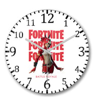 Fortnite Tricera Top Duvar Saati Bombeli Gercek Cam