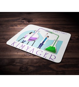 Kişiye Özel Kimyager Tasarımlı Mouse Pad (Renksiz)