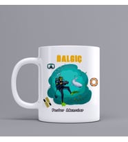 Kişiye Özel DalgıçTemalı Kupa Bardak SZ88
