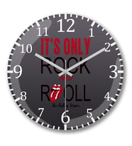 Rolling  Stones  Duvar Saati Bombeli Gercek Cam