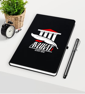 BK Gift Kişiye Özel Avukat Temalı Siyah Defter Kalem Seti - 3