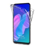 Microsonic Huawei P40 Lite E Kılıf 6 tarafı tam full koruma 360 Clear Soft Şeffaf
