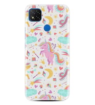 Kılıfland Xiaomi Redmi 9C Kılıf Silikon Resimli Kapak Unicornas Stok 1138