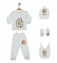 Pia Baby GL 1909-05 İsme Özel Beşli Zıbın Set