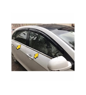 Geely Emgrand Krom Cam Çıtası 4 prç. 2011-2013 arası SEDAN Paslanmaz Çelik