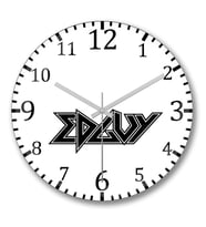 Edguy Duvar Saati Bombeli Gercek Cam