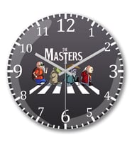 The  Masters Duvar Saati Bombeli Gercek Cam