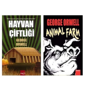 Safkan Hayvan Çiftliği Türkçe İngilizce 2 Kitap