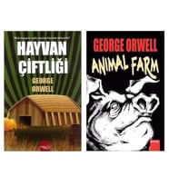 Safkan Hayvan Çiftliği Türkçe İngilizce 2 Kitap