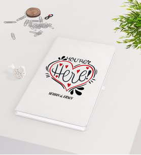BK Gift Kişiye Özel Sevgililer Günü Beyaz Defter-77